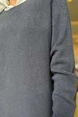 Made in Italy Conrad Body Skim Knit Jumper Graphite Marl